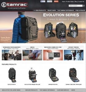Tamrac new website