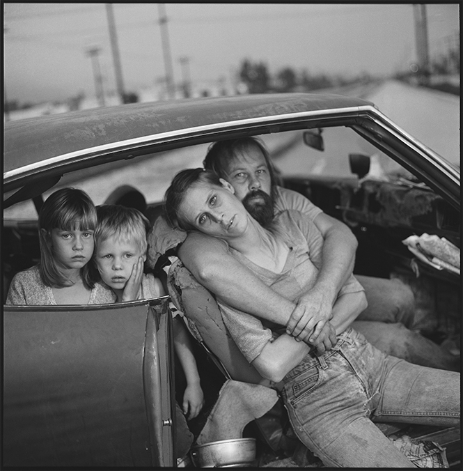 The Damm Family in Their Car, Los Angeles, California, USA 1987