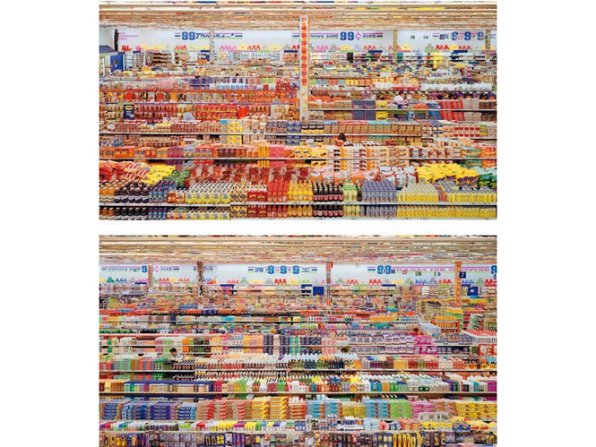 99 Cent II, Diptychon,  Andreas Gursky (2001)