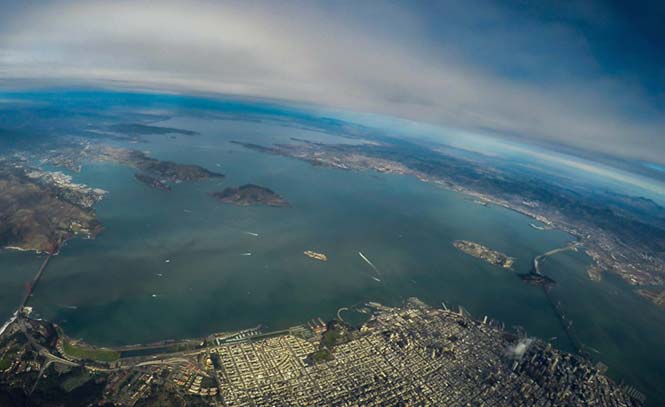 Το Σαν Φρανσίσκο από τα 11.000 πόδια.
