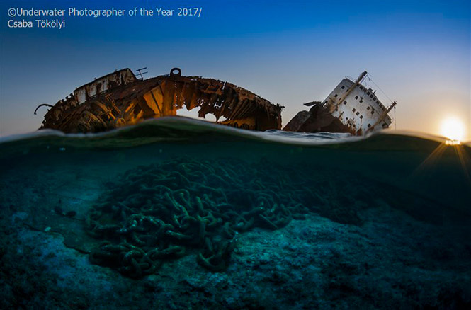 Wrecks WINNER: The wreck of the Louilla at sunset by Csaba Tökölyi