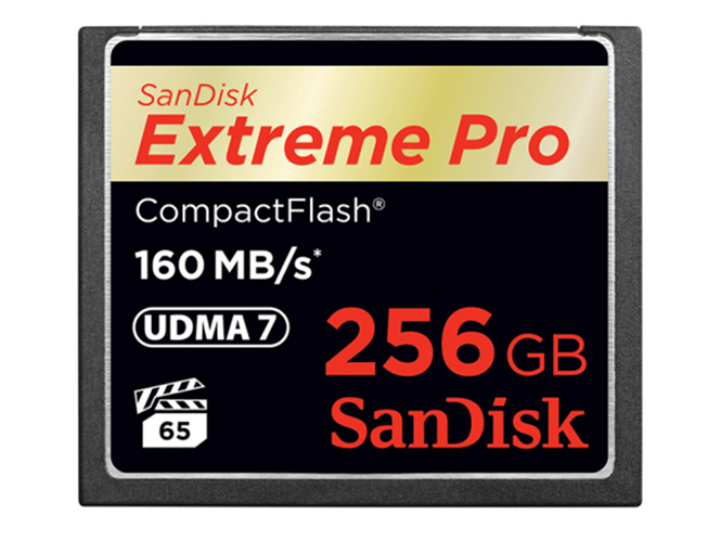 Νέα Sandisk Extreme Pro CF 256GB, ιδανική για εγγραφή video
