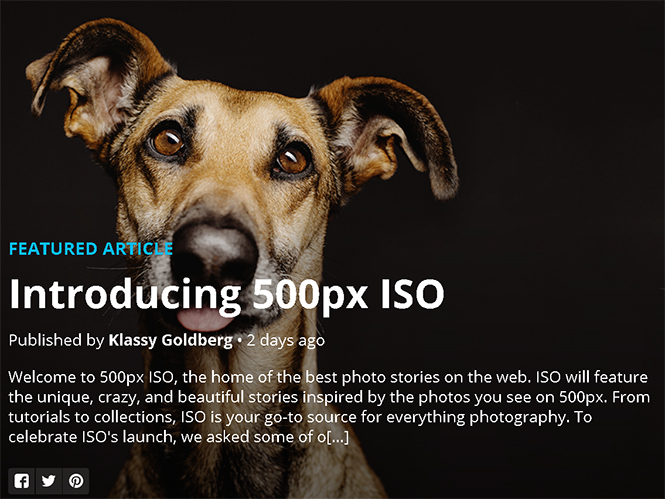 To 500px ISO είναι ένα blog αφιερωμένο στις τρελές και μοναδικές εικόνες