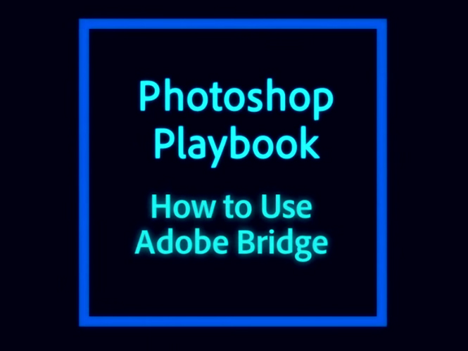 Η Adobe μας δείχνει πως να χρησιμοποιούμε το Adobe Bridge