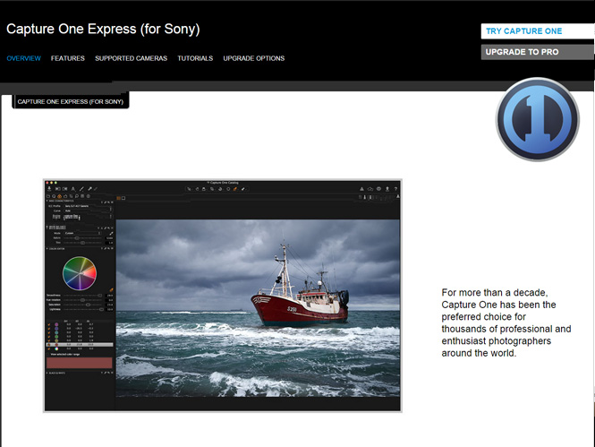 Phase One Capture One Express, δωρεάν για χρήστες Sony μηχανών