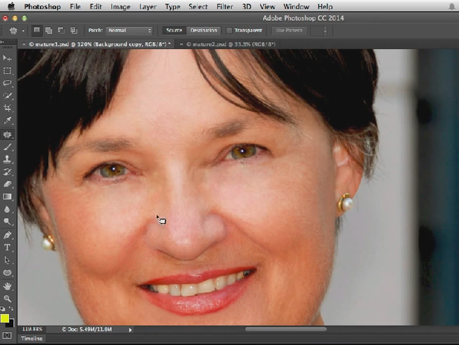 Κάνοντας ρετούς σε πορτρέτα μεγάλων σε ηλικία ανθρώπων στο Adobe Photoshop