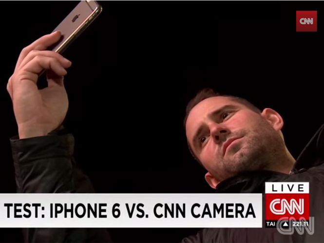 Βιντεολήπτης του CNN συγκρίνει το iPhone 6 με την κάμερα του