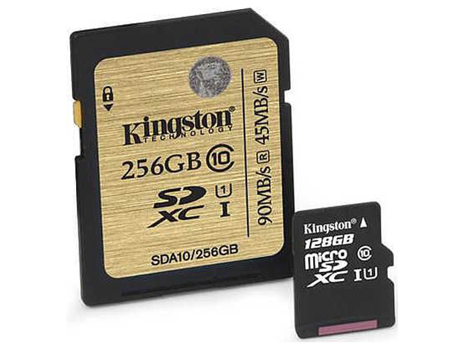 H Kingston παρουσιάζει microSD στα 128GB και SD στα 256GB