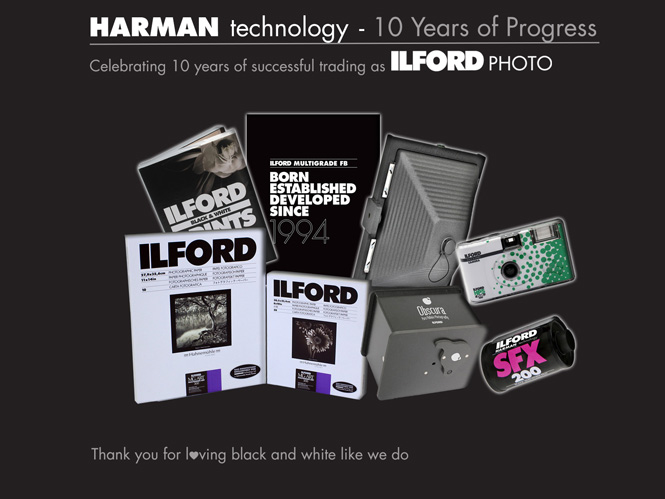 HARMAN, γιορτάζει μία 10ετία επιτυχημένης διακίνησης των προϊόντων της Ilford