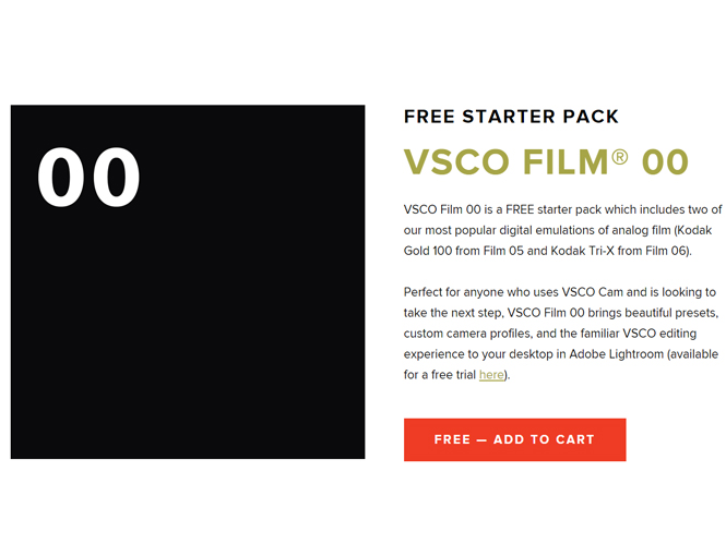 VSCO Film 00, νέο ΔΩΡΕΑΝ πακέτο με presets εξομοίωσης παλιών φιλμ