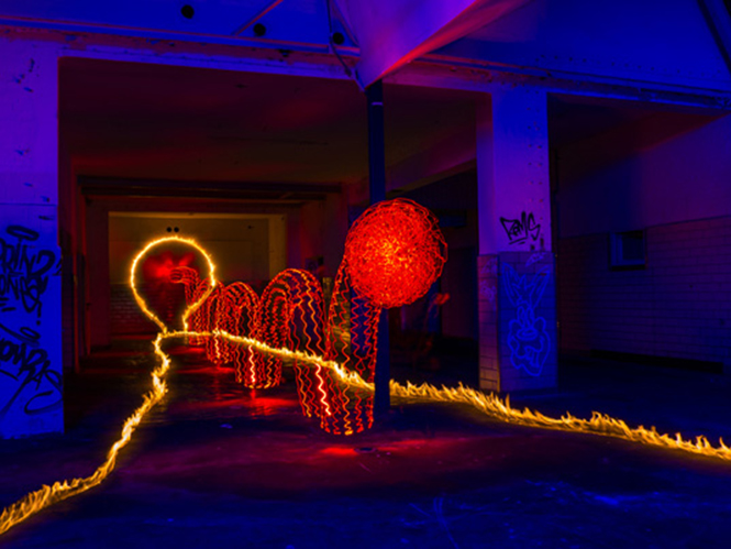 50CameraProject, light-painting με 50 Olympus OM-D E-M10