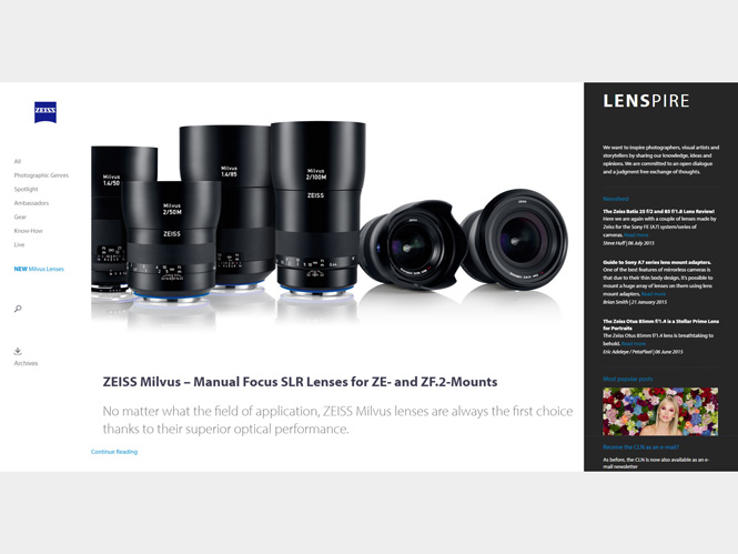 LENSPIRE, νέα πλατφόρμα για φωτογράφους από τη ZEISS