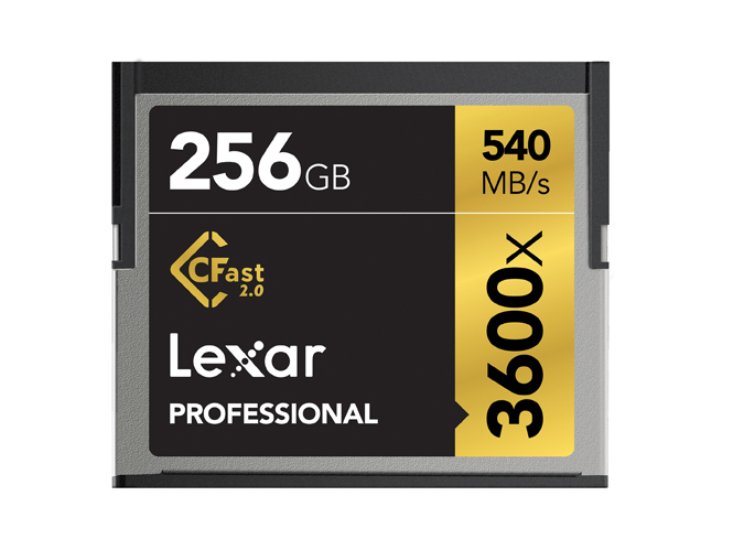 H Lexar παρουσιάζει νέες CFast κάρτες μνήμης στα 3600x και 3500x