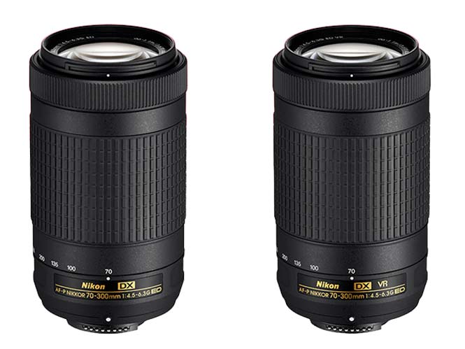 Η Nikon παρουσιάζει δύο νέους φακούς 70-300mm f/4.5-6.3G ED