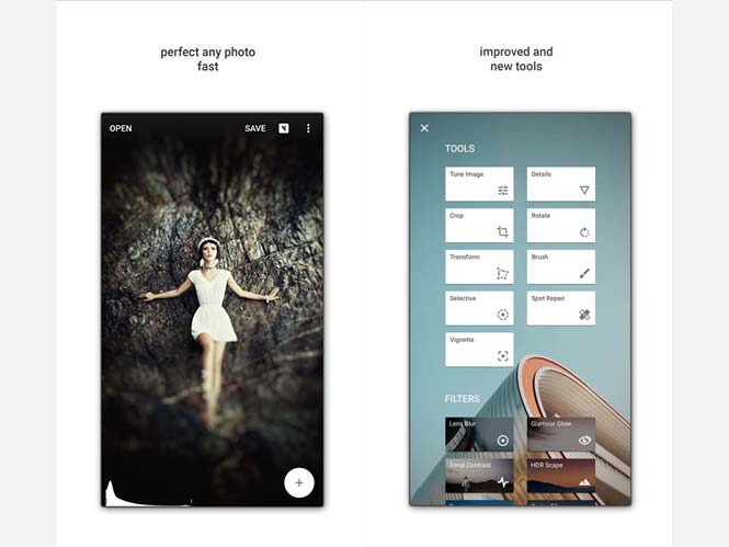 Νέα έκδοση για το Snapseed για iOS υποστηρίζει την επεξεργασία RAW αρχείων