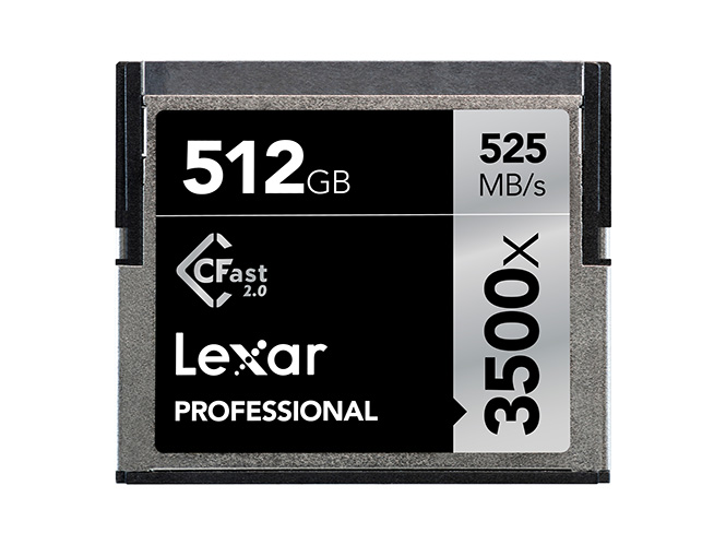 Lexar: Aνακοίνωσε CFast κάρτα μνήμης στα 512GB, η οποία κοστίζει 1.700 δολάρια