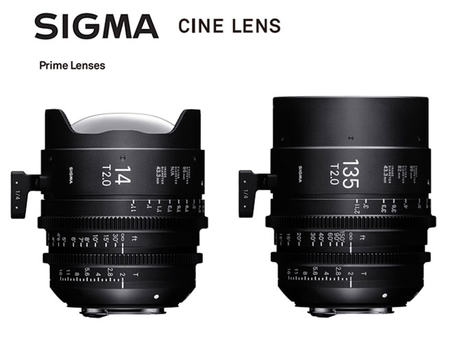 SIGMA: Ανακοίνωσε δύο νέους κινηματογραφικούς φακούς στα 14mm και 135mm