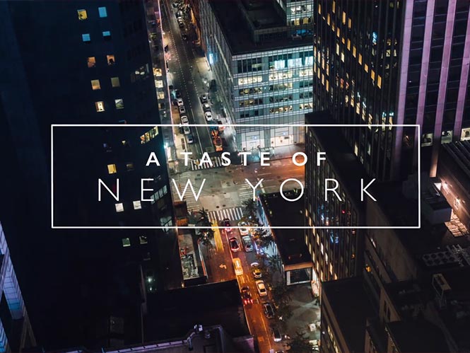 A Taste of New York: Hyperlapse της Νέας Υόρκης και με πλάνα από ελικόπτερο