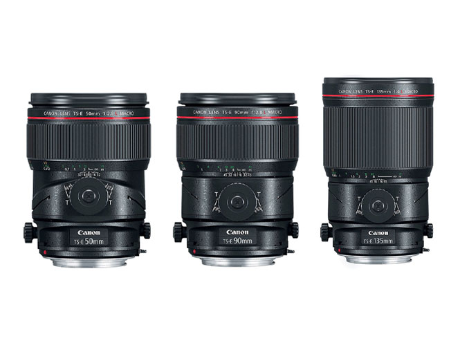 Η Canon παρουσιάζει τρεις νέους Tilt Shift φακούς στα 50mm, 90mm, 135mm, με δυνατότητες macro