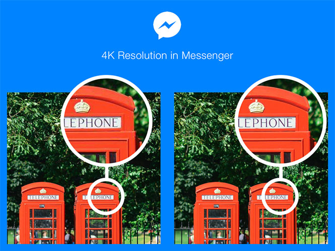 Το Facebook επιτρέπει την αποστολή υψηλής ανάλυσης φωτογραφιών 4Κ στο Messenger