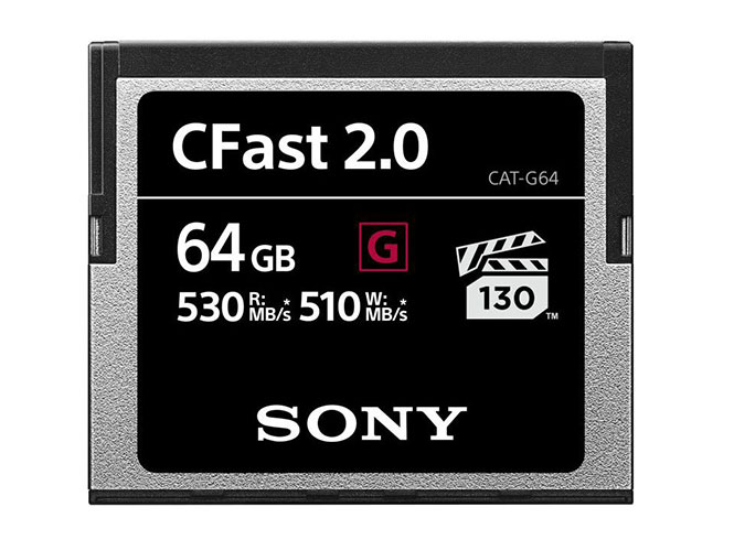 Η Sony παρουσίασε την πρώτη της σειρά CFast καρτών μνήμης