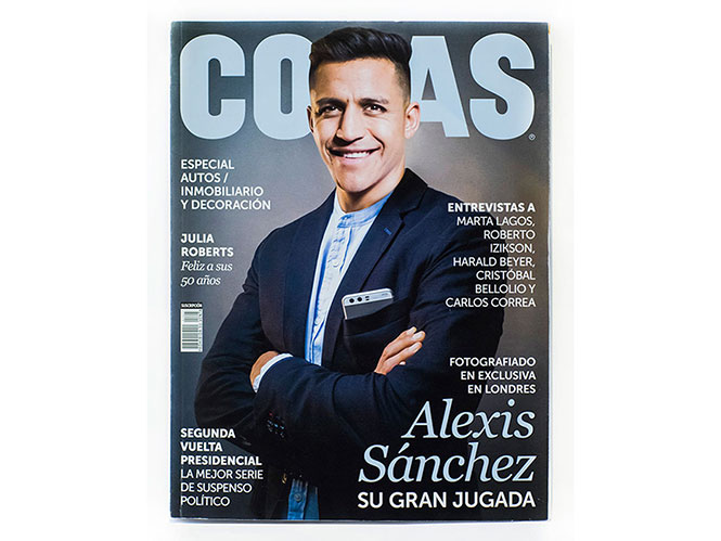 Το εξώφυλλο του COSAS με τον Alexis Sanchez έγινε με το Huawei P10 Plus