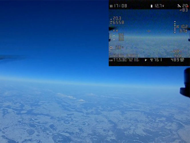 Κάμερα drone κατέγραψε πτήση από υψόμετρο 10.000 μέτρων