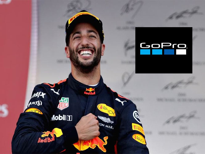 O πιλότος της Formula 1 Daniel Ricciardo στην οικογένεια της GoPro