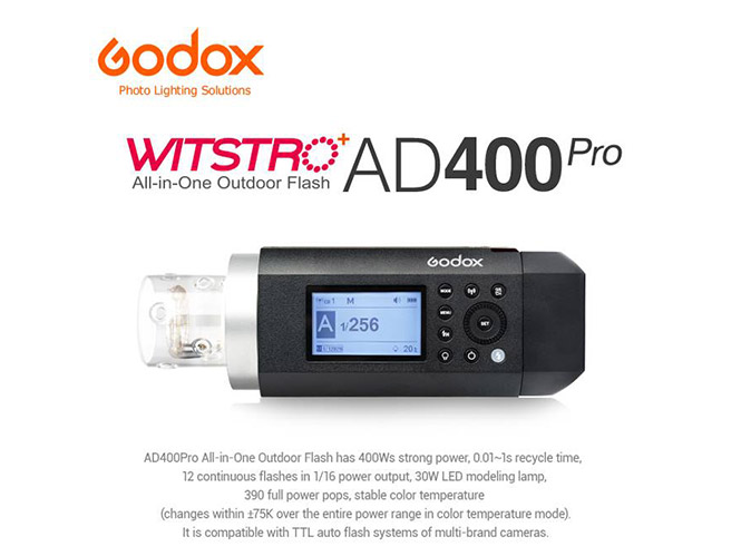 Νέο Godox AD400Pro, νέο μικρό επαγγελματικό φορητό flash
