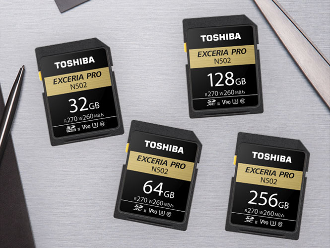 Νέες κάρτες μνήμης Toshiba UHS-II EXCERIA Pro ειδικά για φωτογράφους sport και λήψη 4K και 8K video