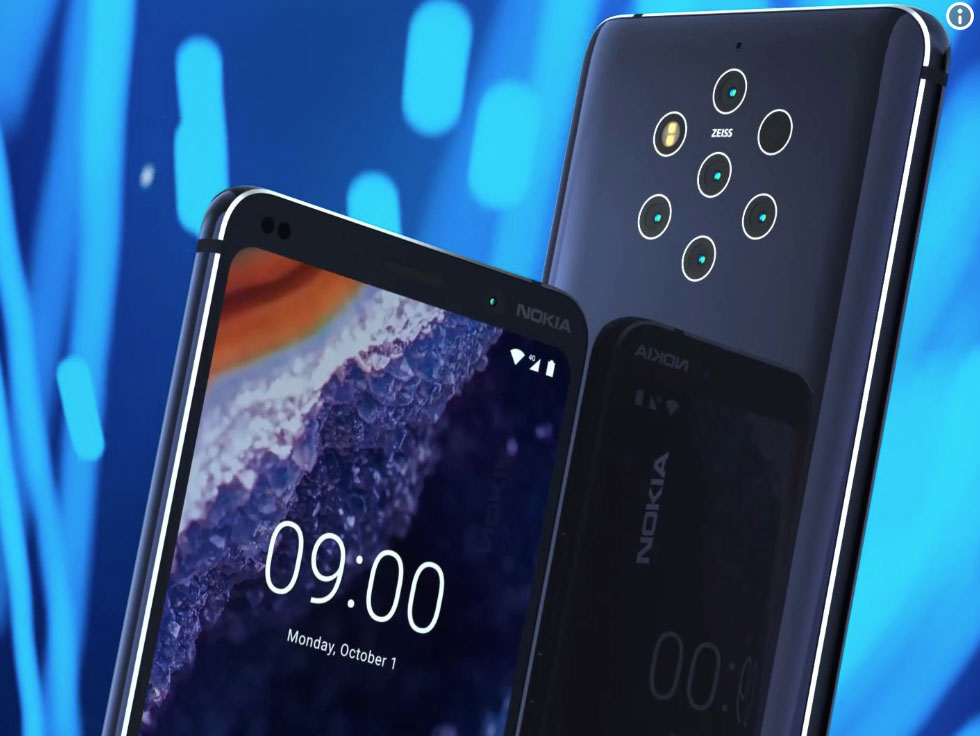 H Nokia ετοιμάζει νέο smartphone  με 5 πίσω κάμερες με φακούς ZEISS;