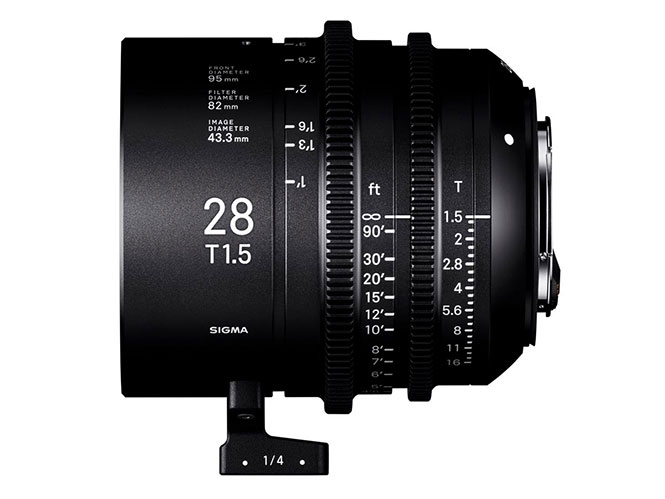 Σύντομα στα καταστήματα ο κινηματογραφικός φακός SIGMA 28mm T1.5