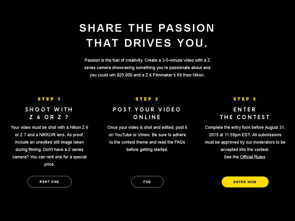 Nikon: Διαγωνισμός για λήψη βίντεο με έπαθλα 47.000 δολαρίων