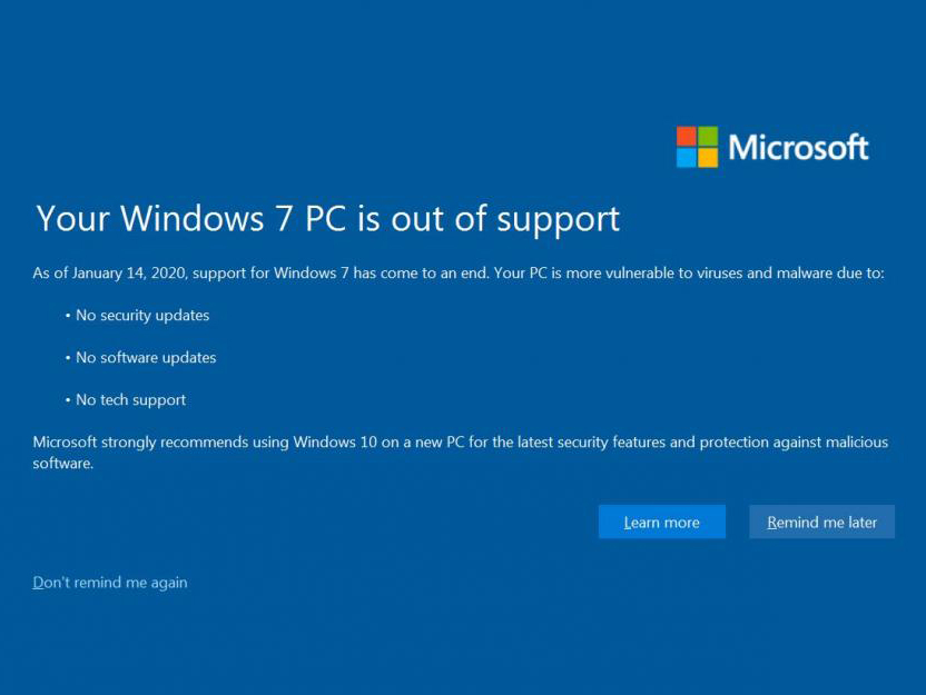 Windows 7: Τέλος επίσημα η υποστήριξη τους, τι θα έπρεπε να κάνετε!