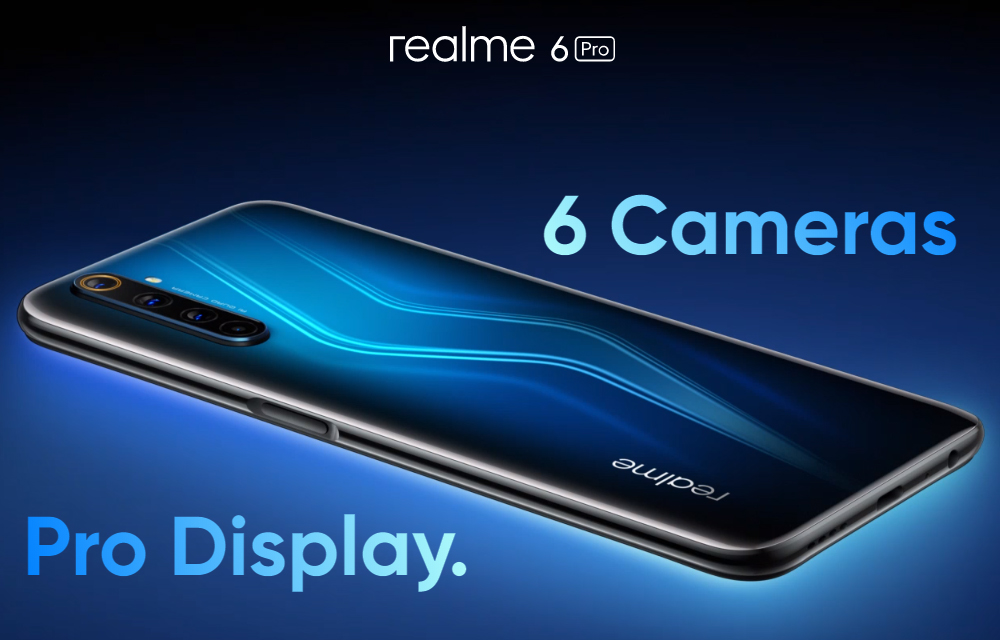 Realme 6 Pro:  Τετραπλή κάμερα με ανάλυση 64mp και  διπλή selfie κάμερα στα 16mp, με τιμή από 210 ευρώ!