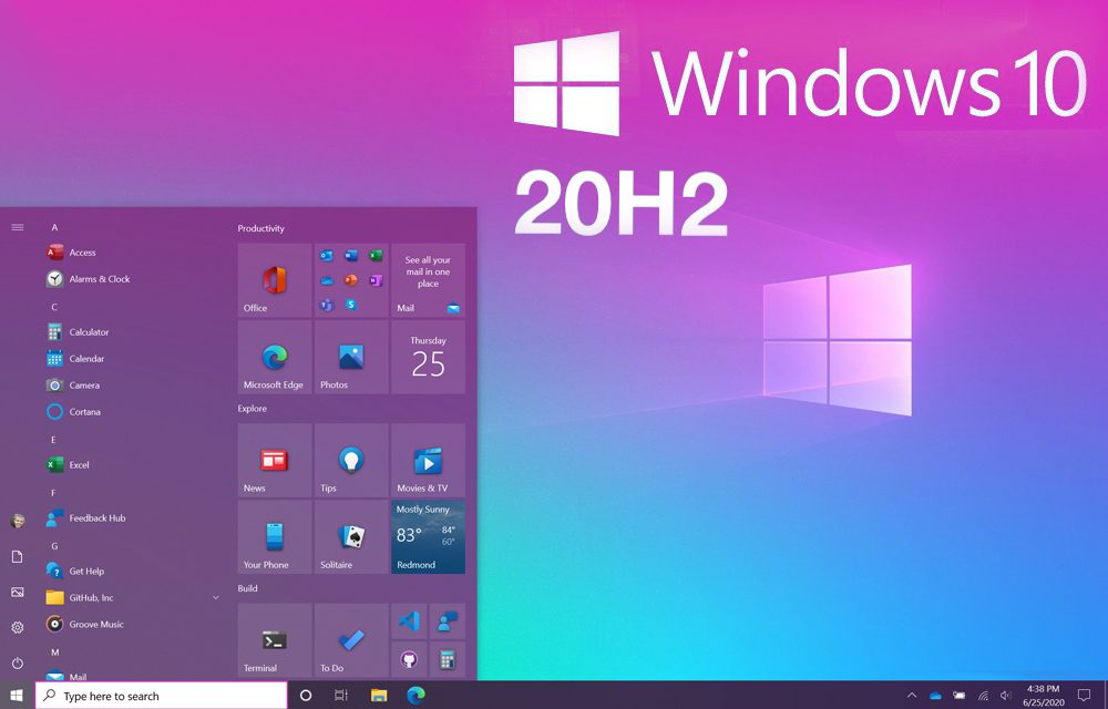 Windows 10: Έρχεται το October Update 2020 με το νέο Start Menu