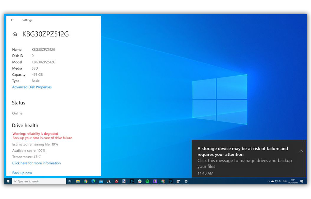 Τα Windows 10 σύντομα θα έχουν εργαλείο που θα ελέγχει την υγεία των δίσκων!
