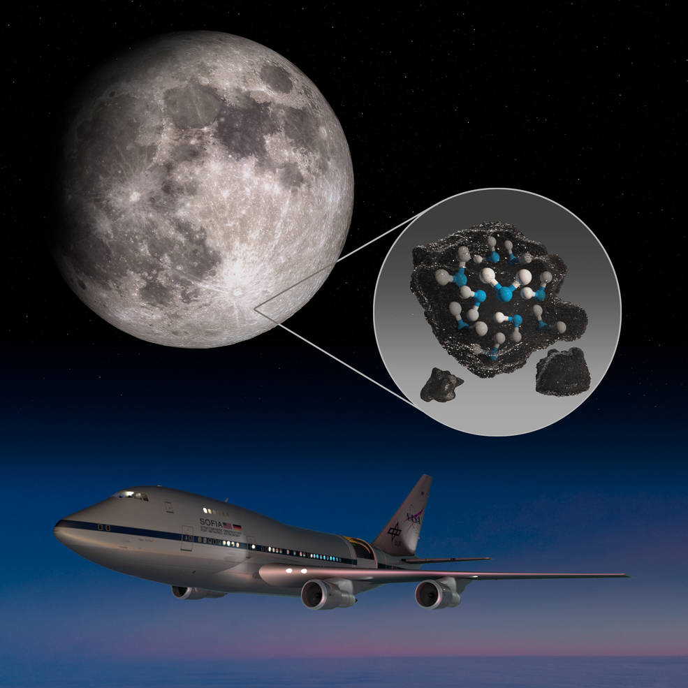NASA: Ιστορική στιγμή, εντόπισε νερό στην φωτεινή πλευρά της Σελήνης με την βοήθεια υπέρυθρων λήψεων