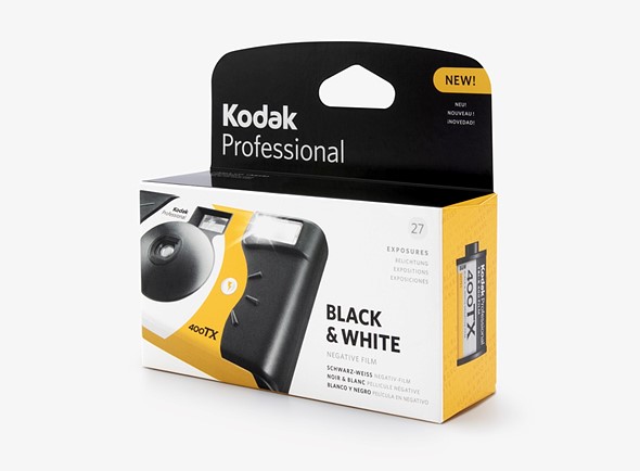 Η Kodak ανακοίνωσε μία νέα κάμερα μίας χρήσης, η οποία διαθέτει το ασπρόμαυρο φιλμ Tri-X 400