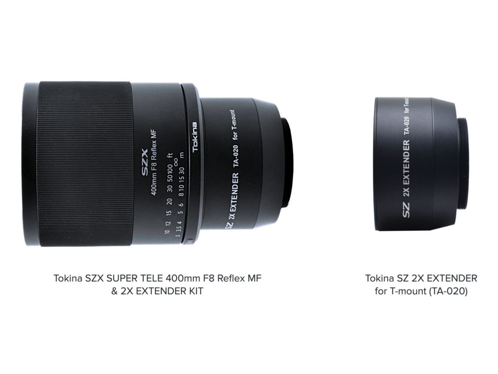 H Tokina παρουσίασε το SZX SUPER TELE 400mm F8 Reflex MF & 2X EXTENDER KIT