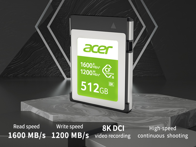 Η Acer Storage ανακοίνωσε νέα σειρά καρτών μνήμης CFexpress B