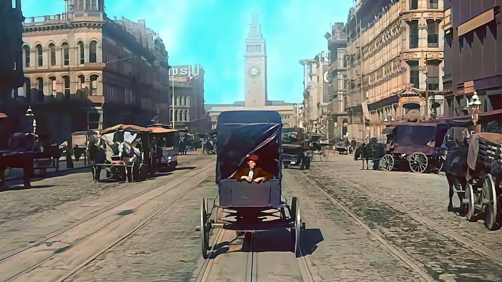 Δες το Σαν Φρανσίσκο του 1906 σε νέο έγχρωμο Full HD βίντεο!