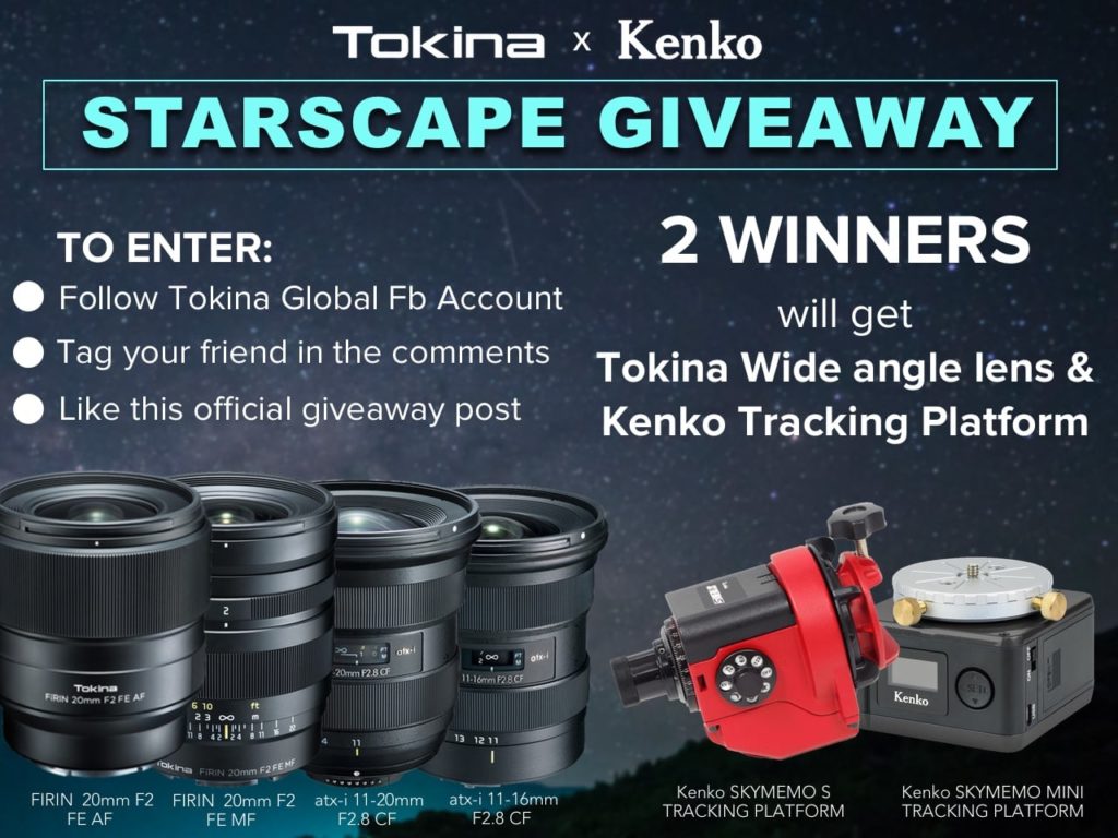 Μεγάλος διαγωνισμός από την Tokina με δώρο Kenko star tracker και φακό για αστροφωτογραφία!