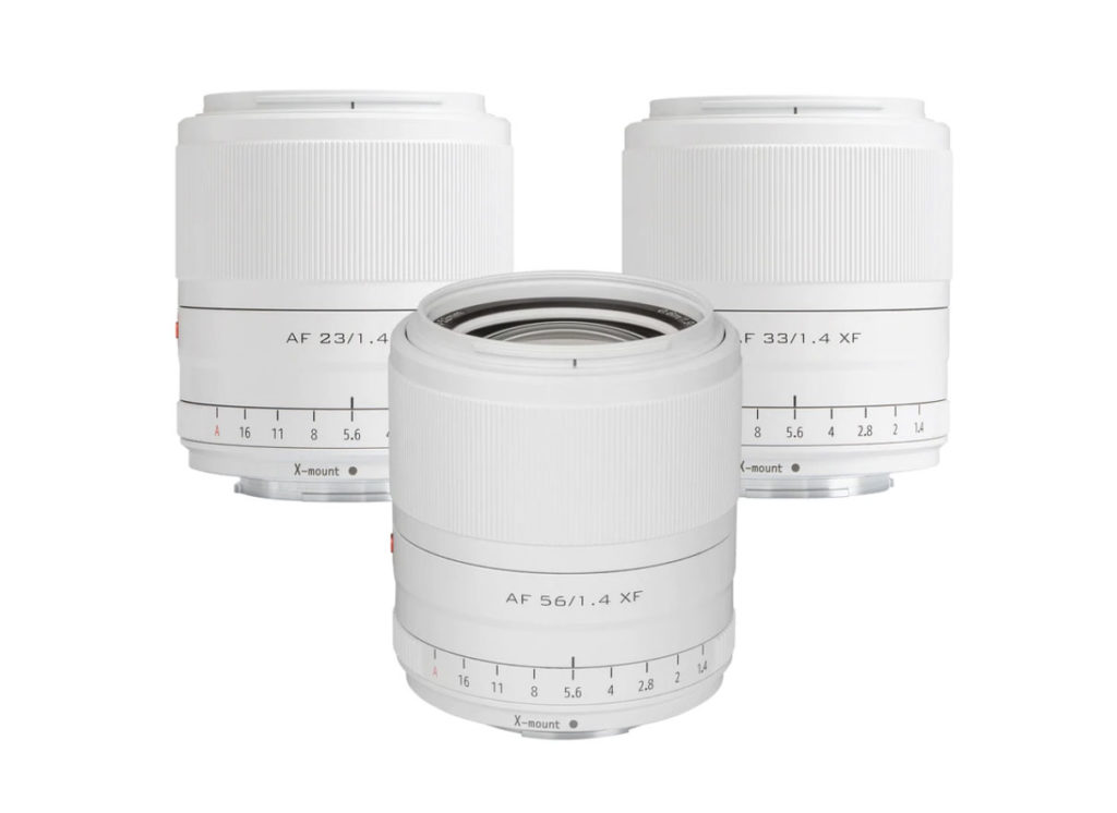 Η Viltrox κυκλοφορεί 3 περιορισμένης έκδοσης λευκούς φακούς για Fujifilm X-mount.