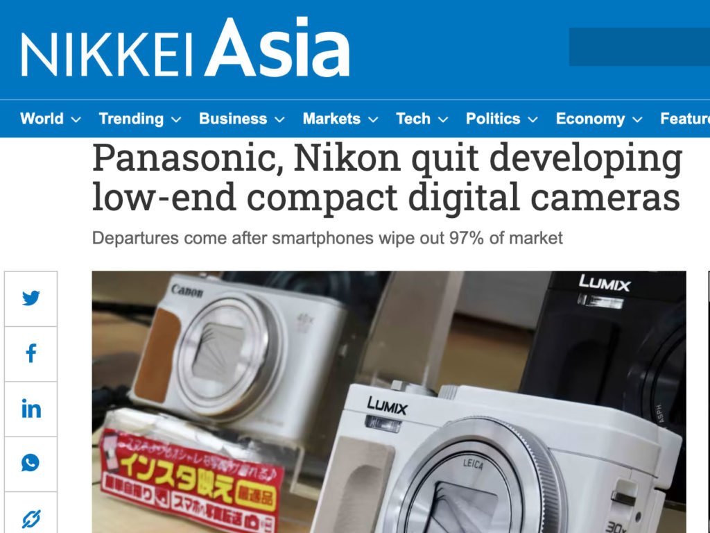 Τέλος οι φθηνές Compact κάμερες από Panasonic και Nikon, νίκησαν τα smartphone!
