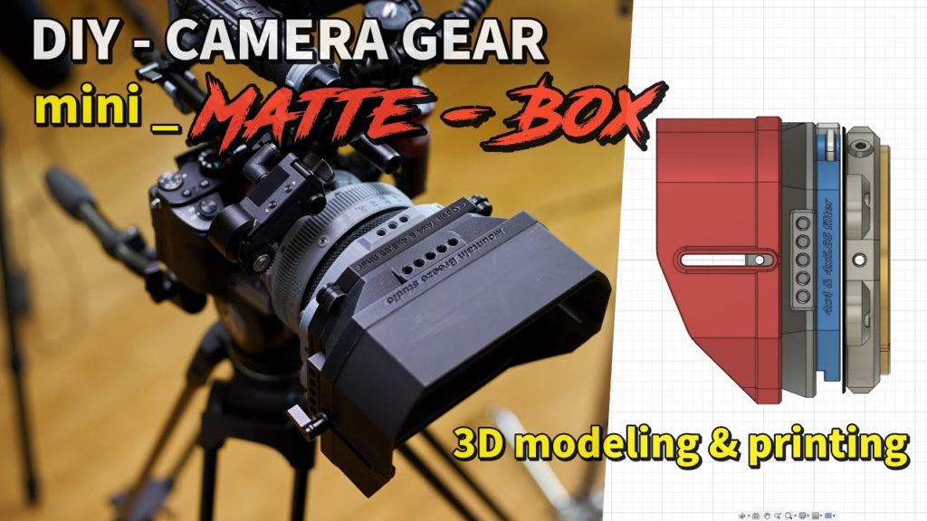 Δείτε ένα 3D εκτυπωμένο mini matte box, που δέχεται κινηματογραφικά φίλτρα!