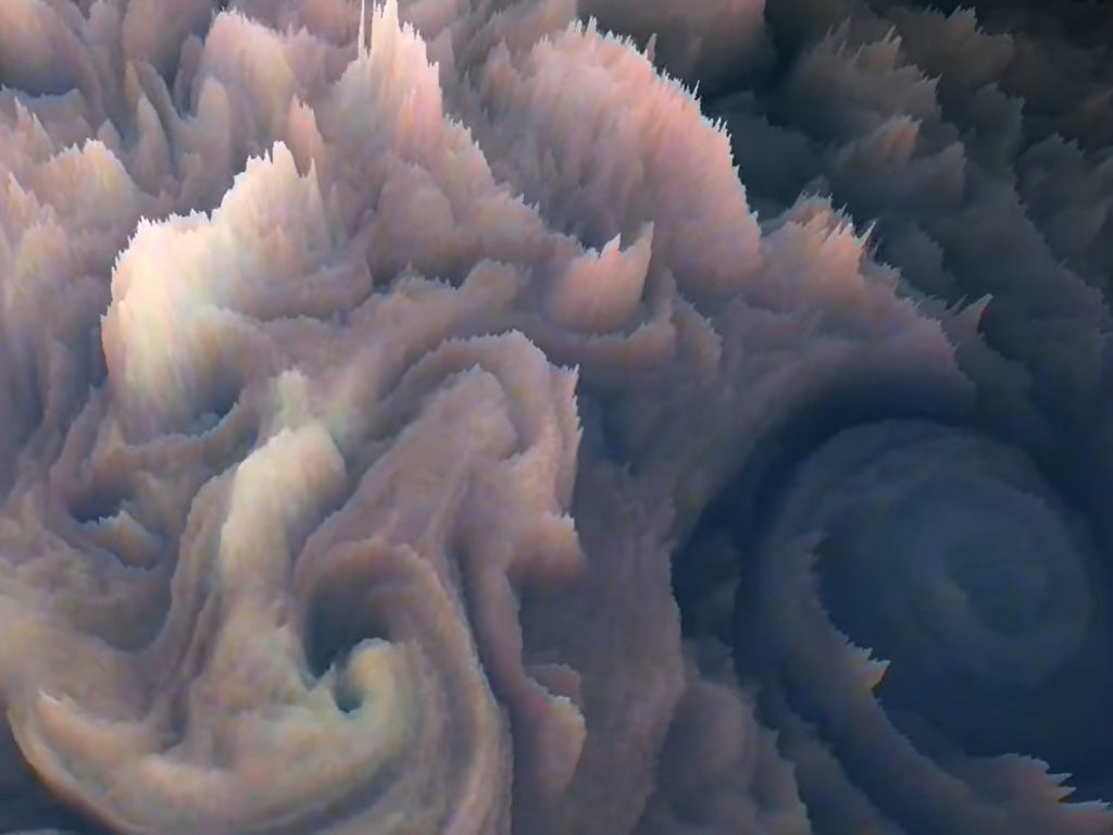 Δημιουργία 3D απεικόνισης των “Frosted Cupcake” σύννεφων του Δία από φωτογραφίες του Juno της NASA!