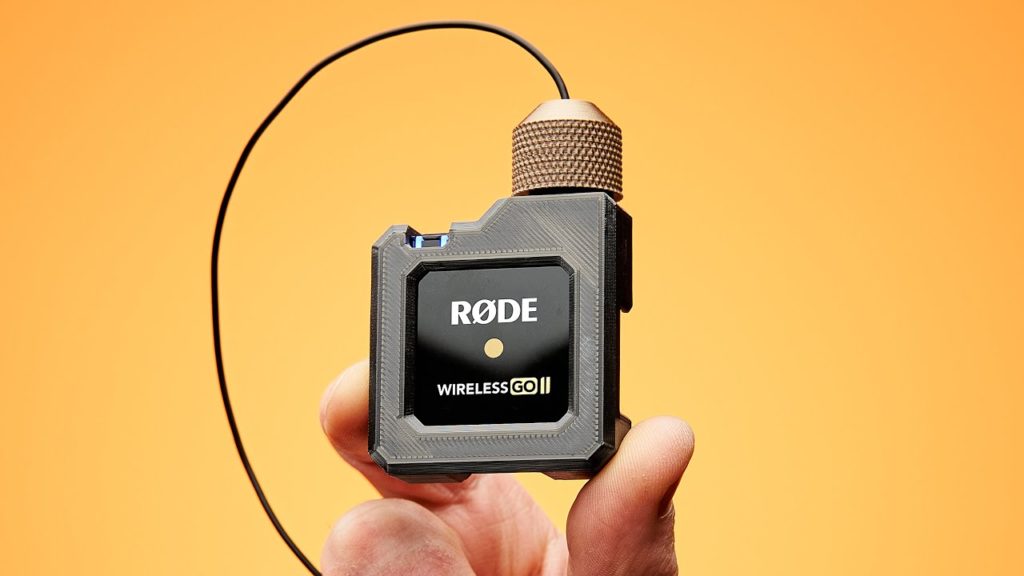 3D εκτυπωμένο περίβλημα, εμποδίζει το καλώδιο του μικροφώνου να αποσυνδεθεί από τον πομπό Rode Wireless GO II!