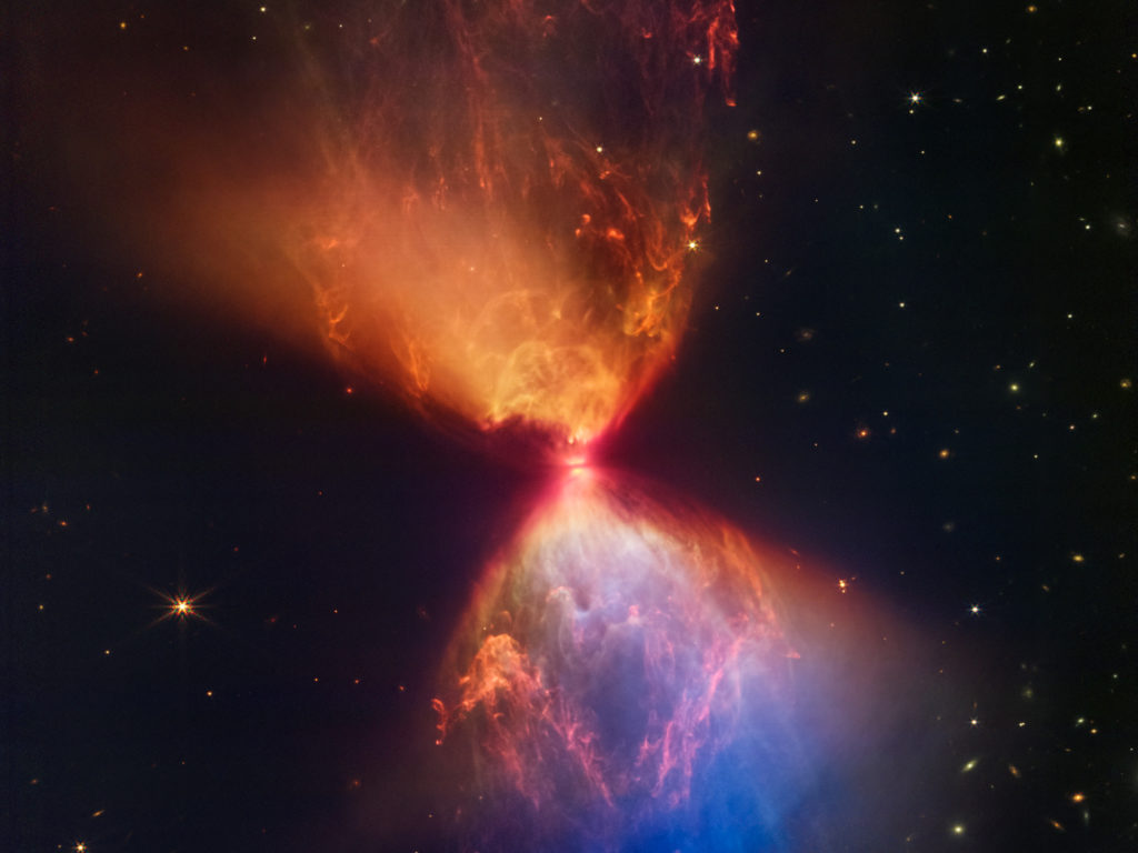 James Webb: Καταγράφει αρχέγονο άστρο που μοιάζει με “πύρινη κλεψύδρα”