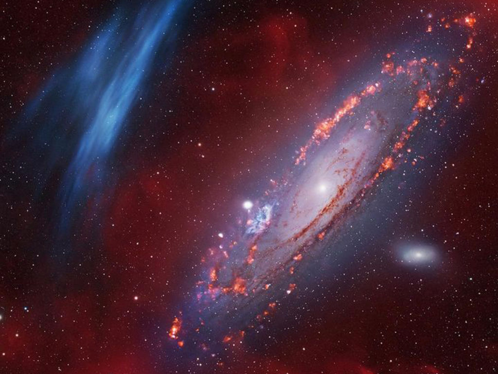 Ανακαλύφθηκε τεράστιο νεφέλωμα οξυγόνου κοντά στον γαλαξία της Ανδρομέδας